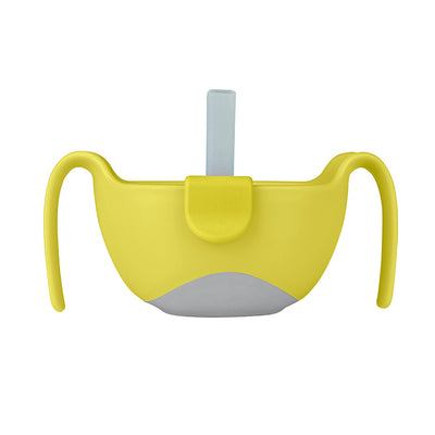 b.box Lemon Sherbet bowl + straw | b.box UK | bboxbaby.co.uk