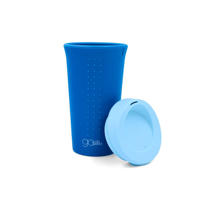 Gosili Printed Silicone To-Go Coffee Cup/ Tea Cup - 16OZ