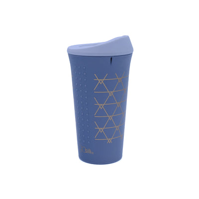 Gosili Printed Silicone To-Go Coffee Cup/ Tea Cup - 16OZ