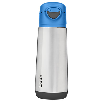 b.box Blue Slate insulated sport spout drink bottle | b.box UK | bboxbaby.co.uk