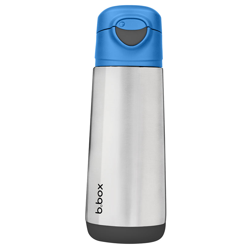 b.box Blue Slate insulated sport spout drink bottle | b.box UK | bboxbaby.co.uk