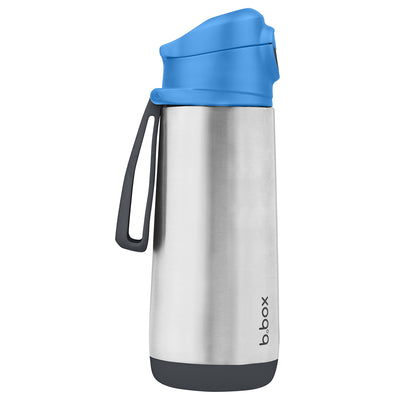 b.box Blue Slate insulated sport spout drink bottle | b.box UK | bboxbaby.co.uk