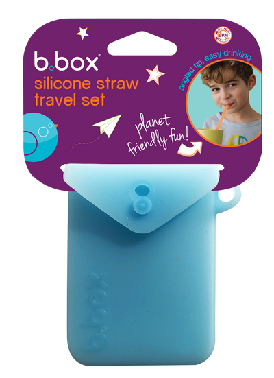 b.box silicon straw travel set