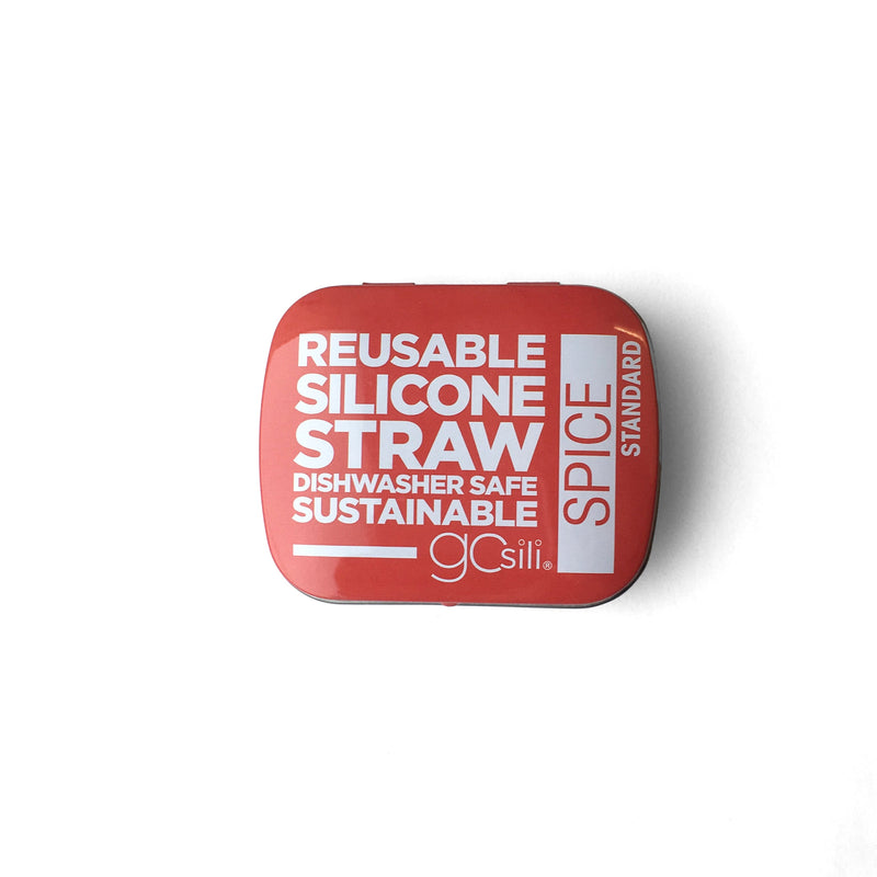 Gosili Portable and Reusable Silicone Straw with Travel Case