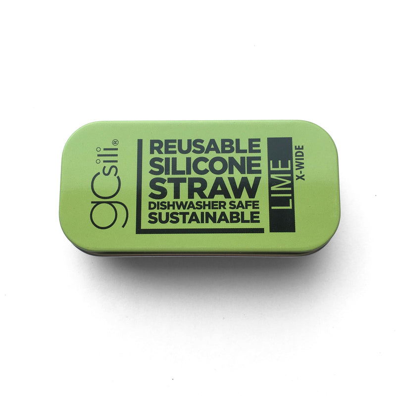 Gosili Portable and Reusable Extra Wide Silicone Straw with Travel Case